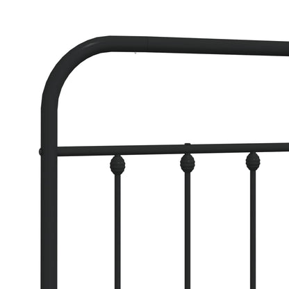 Kopfteil Metall Schwarz 200 cm - Pazzar.ch