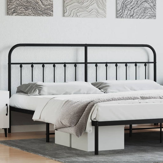 Kopfteil Metall Schwarz 200 cm - Pazzar.ch
