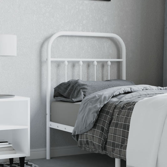 Kopfteil Metall Weiß 75 cm - Pazzar.ch