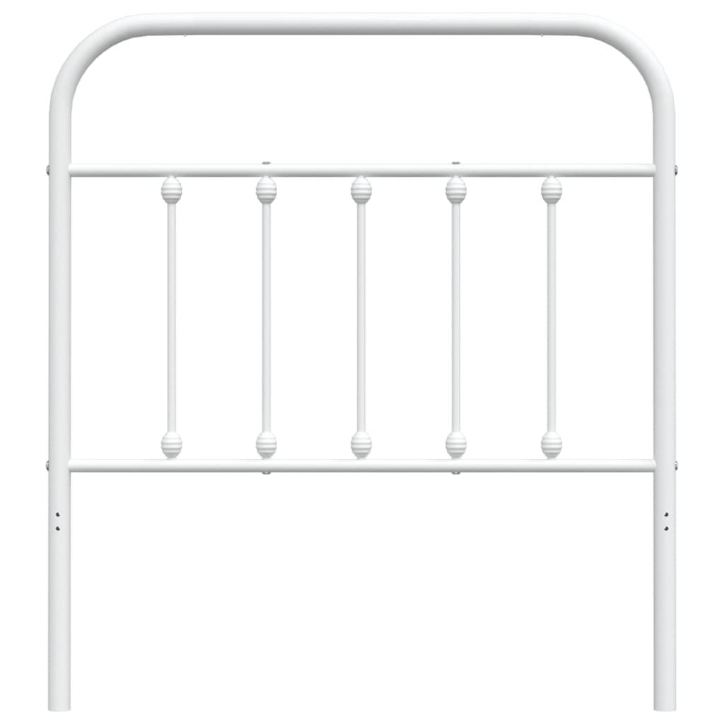 Kopfteil Metall Weiß 80 cm - Pazzar.ch