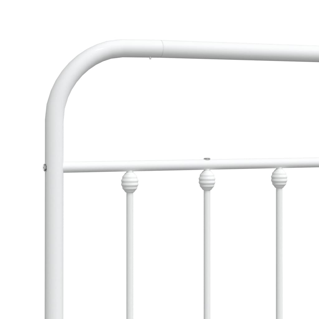 Kopfteil Metall Weiß 80 cm - Pazzar.ch