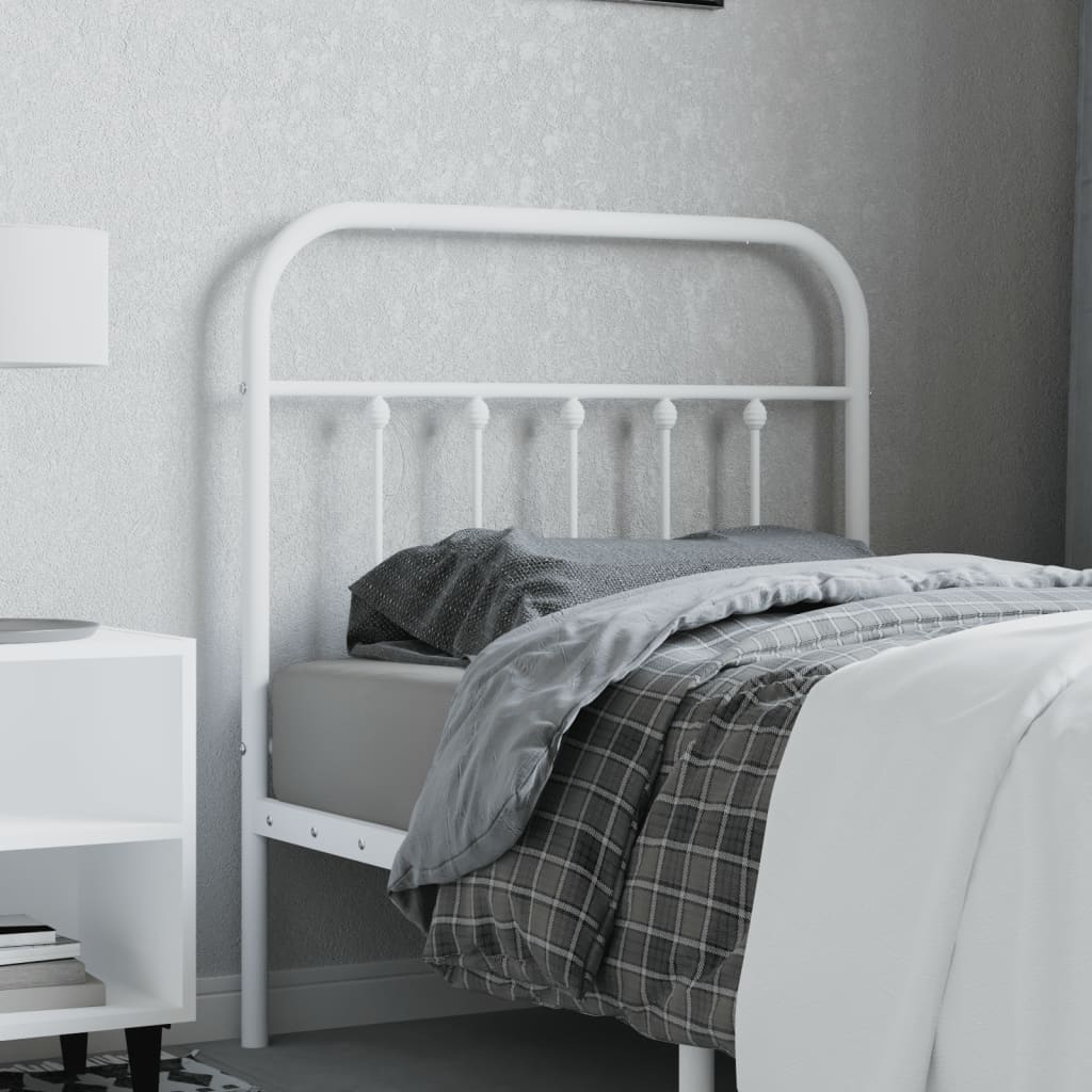 Kopfteil Metall Weiß 80 cm - Pazzar.ch