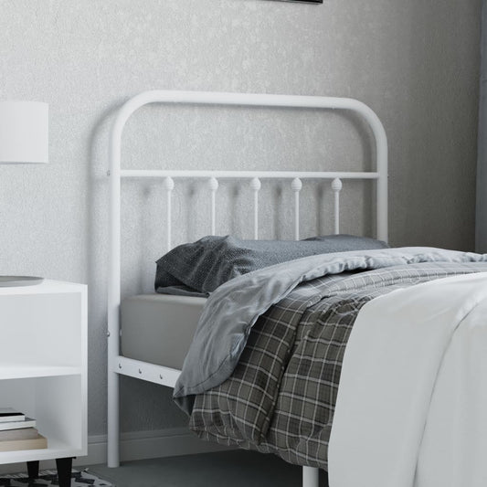 Kopfteil Metall Weiß 90 cm - Pazzar.ch
