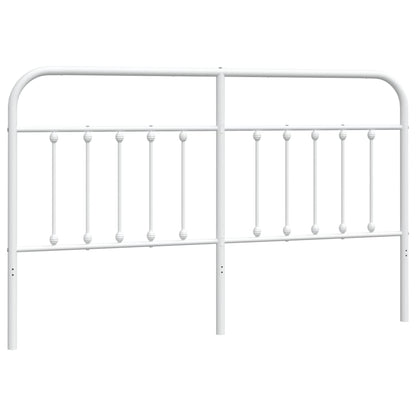 Kopfteil Metall Weiß 160 cm - Pazzar.ch