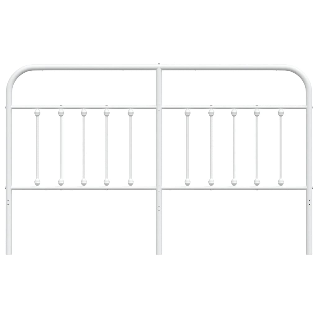 Kopfteil Metall Weiß 160 cm - Pazzar.ch