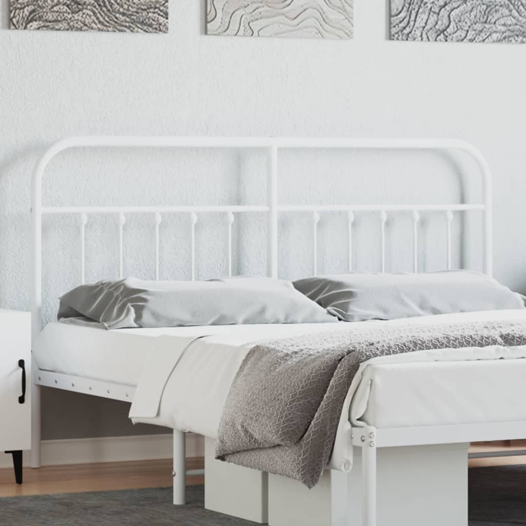 Kopfteil Metall Weiß 160 cm - Pazzar.ch