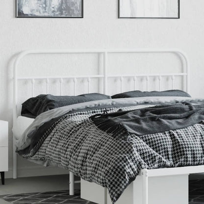 Kopfteil Metall Weiß 180 cm - Pazzar.ch