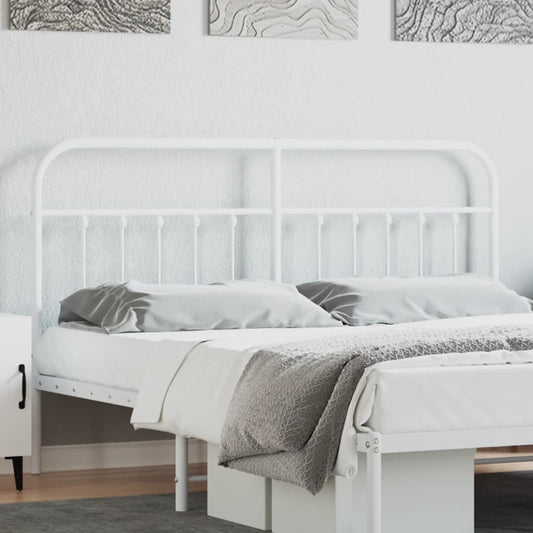 Kopfteil Metall Weiß 180 cm - Pazzar.ch