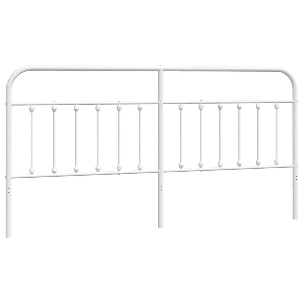 Kopfteil Metall Weiß 200 cm - Pazzar.ch