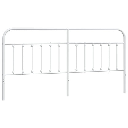 Kopfteil Metall Weiß 200 cm - Pazzar.ch