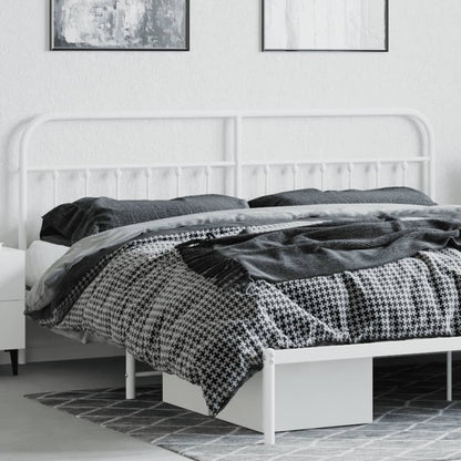 Kopfteil Metall Weiß 200 cm - Pazzar.ch