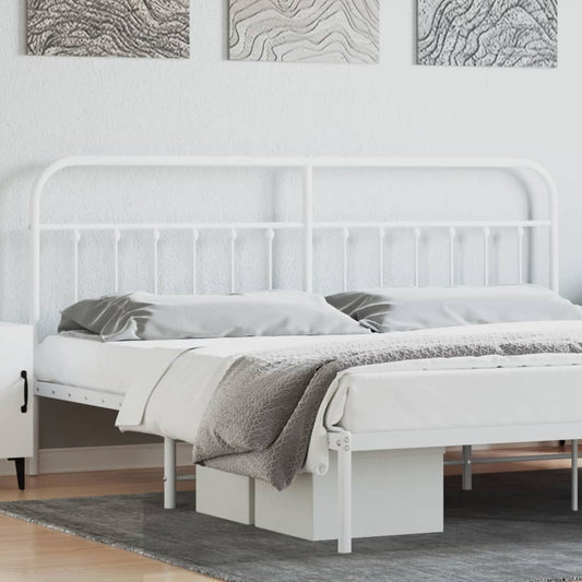 Kopfteil Metall Weiß 200 cm - Pazzar.ch