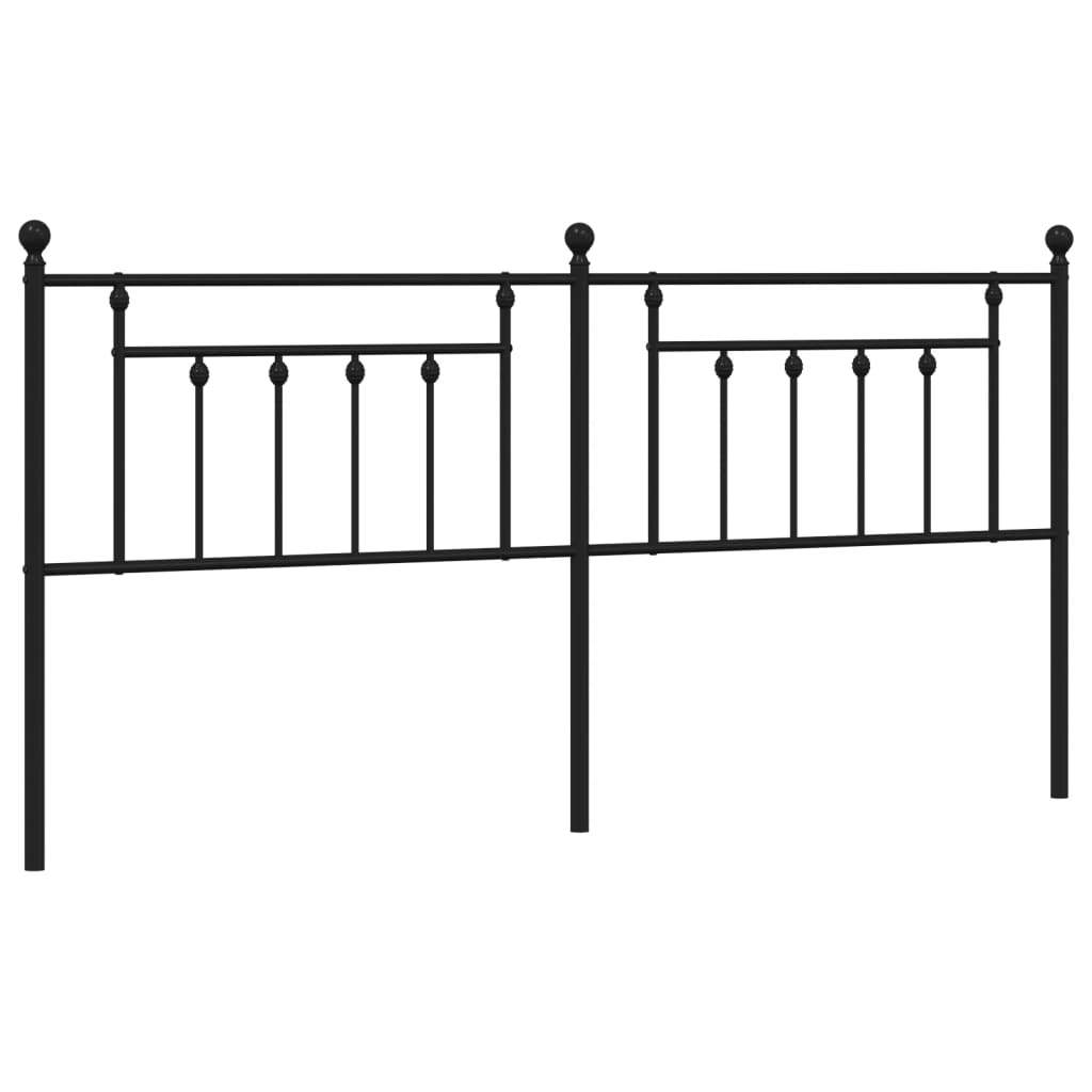 Kopfteil Metall Schwarz 200 cm - Pazzar.ch