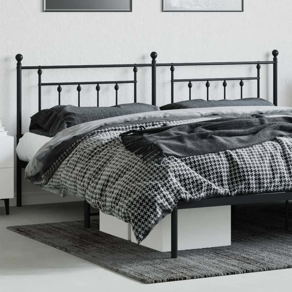 Kopfteil Metall Schwarz 200 cm - Pazzar.ch