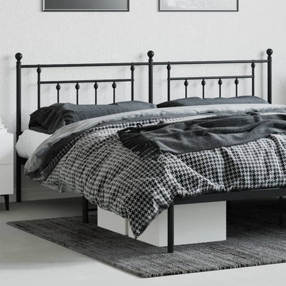 Kopfteil Metall Schwarz 200 cm - Pazzar.ch
