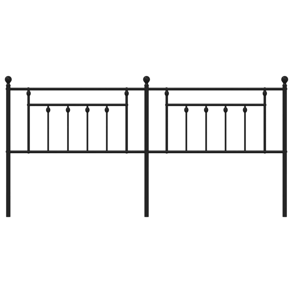 Kopfteil Metall Schwarz 200 cm - Pazzar.ch