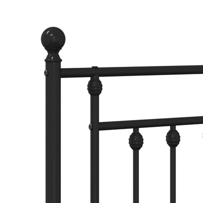 Kopfteil Metall Schwarz 200 cm - Pazzar.ch