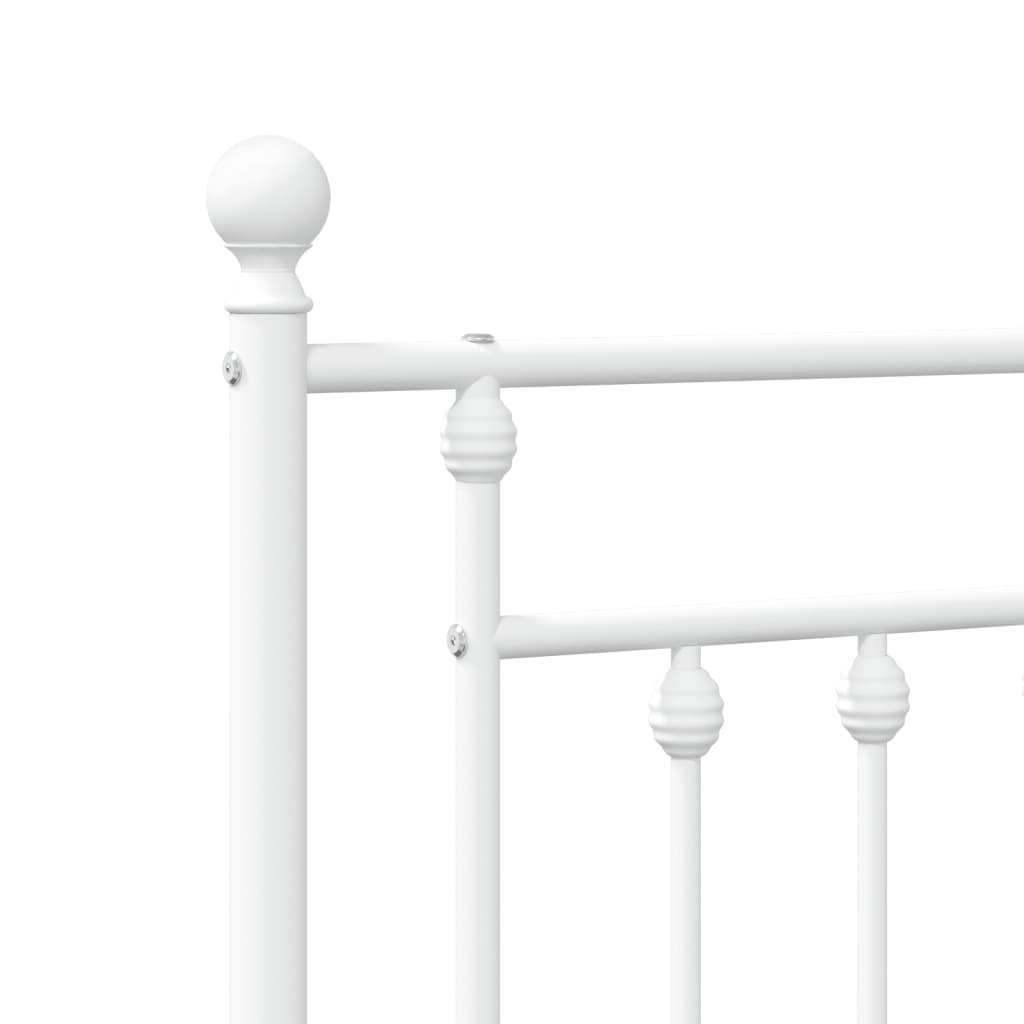 Kopfteil Metall Weiß 75 cm - Pazzar.ch