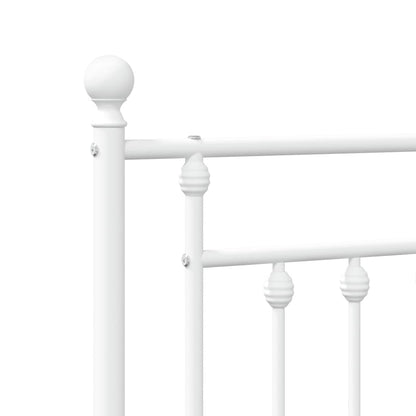 Kopfteil Metall Weiß 75 cm - Pazzar.ch