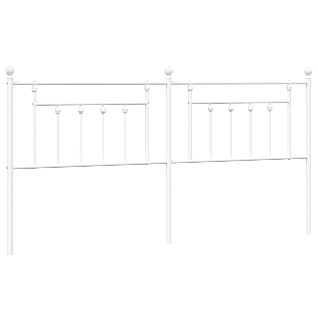 Kopfteil Metall Weiß 193 cm - Pazzar.ch