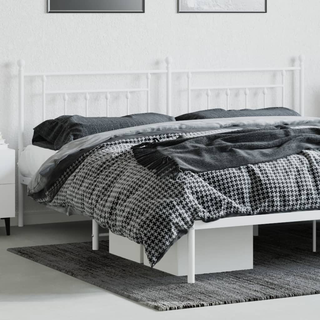 Kopfteil Metall Weiß 193 cm - Pazzar.ch