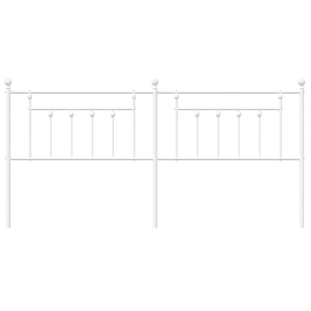 Kopfteil Metall Weiß 193 cm - Pazzar.ch