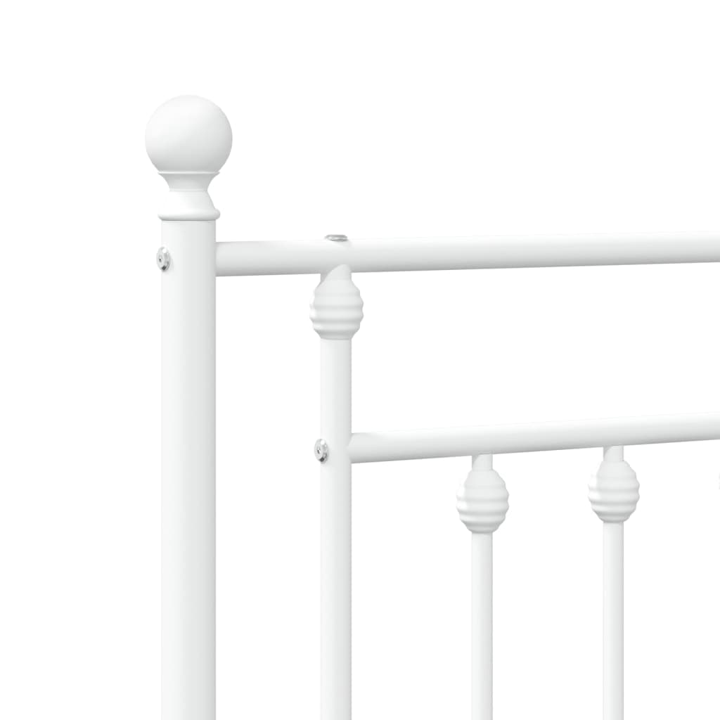 Kopfteil Metall Weiß 193 cm - Pazzar.ch