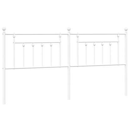 Kopfteil Metall Weiß 200 cm - Pazzar.ch