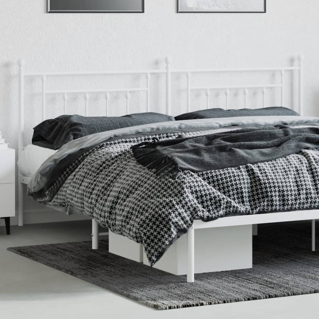 Kopfteil Metall Weiß 200 cm - Pazzar.ch