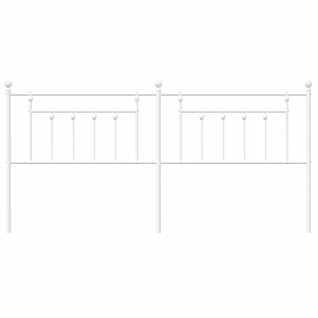 Kopfteil Metall Weiß 200 cm - Pazzar.ch