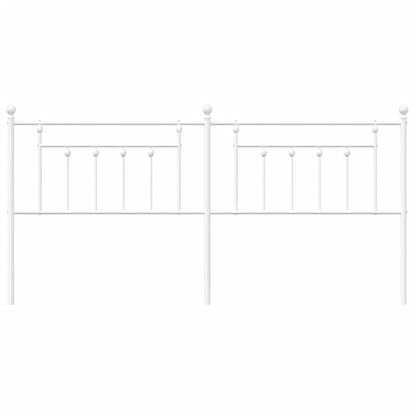 Kopfteil Metall Weiß 200 cm - Pazzar.ch