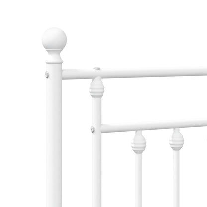 Kopfteil Metall Weiß 200 cm - Pazzar.ch