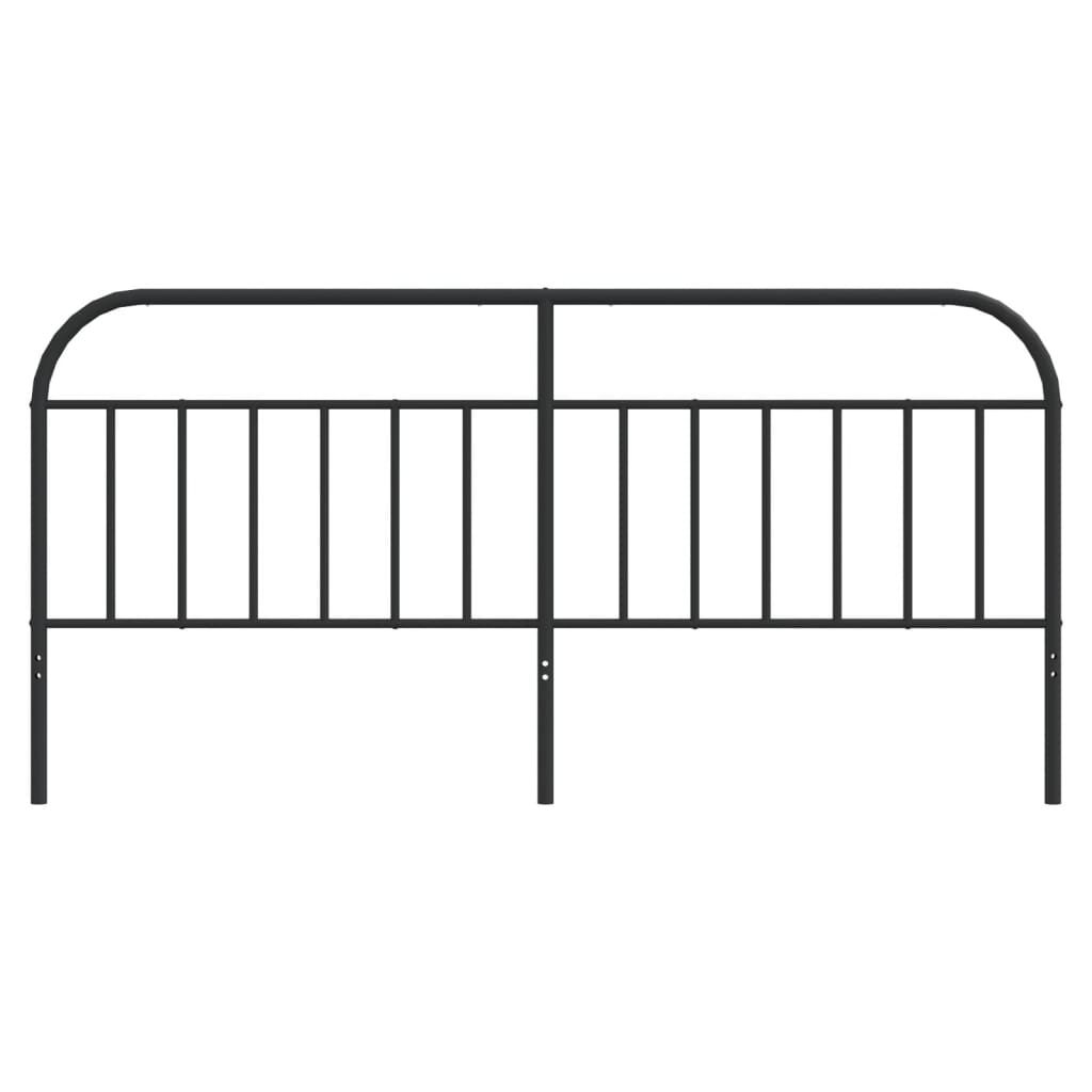 Kopfteil Metall Schwarz 193 cm - Pazzar.ch