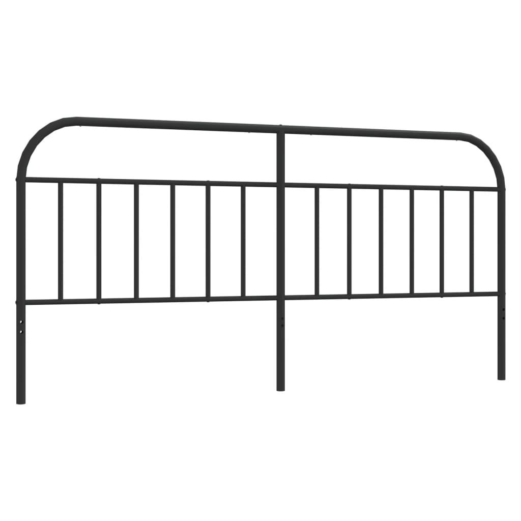 Kopfteil Metall Schwarz 200 cm - Pazzar.ch
