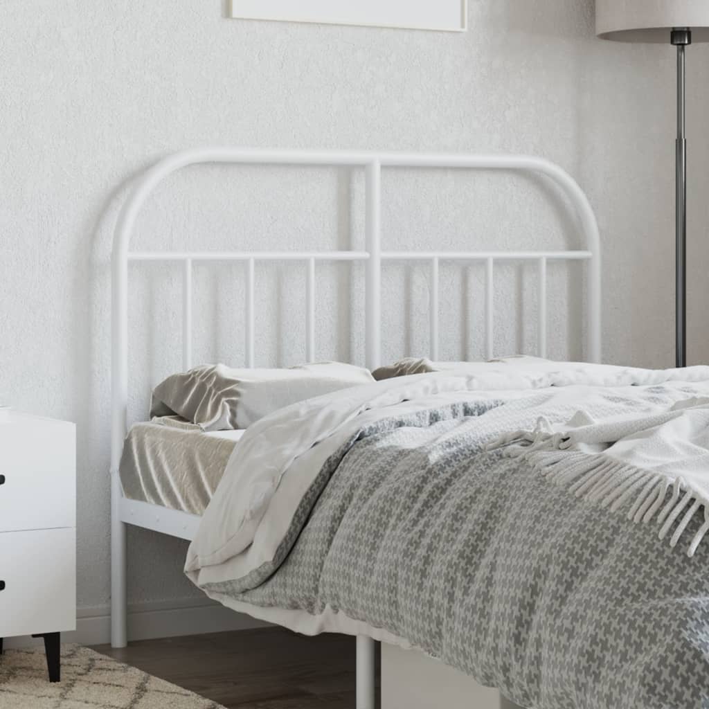 Kopfteil Metall Weiß 120 cm - Pazzar.ch