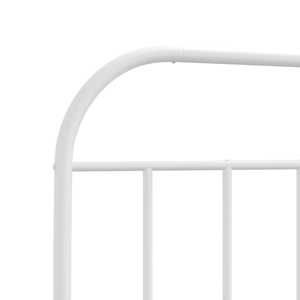 Kopfteil Metall Weiß 180 cm - Pazzar.ch