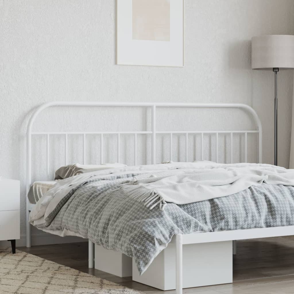 Kopfteil Metall Weiß 193 cm - Pazzar.ch