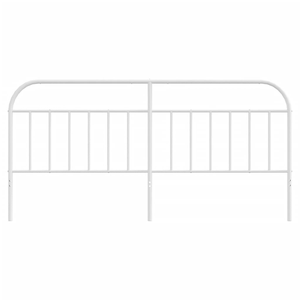 Kopfteil Metall Weiß 193 cm - Pazzar.ch