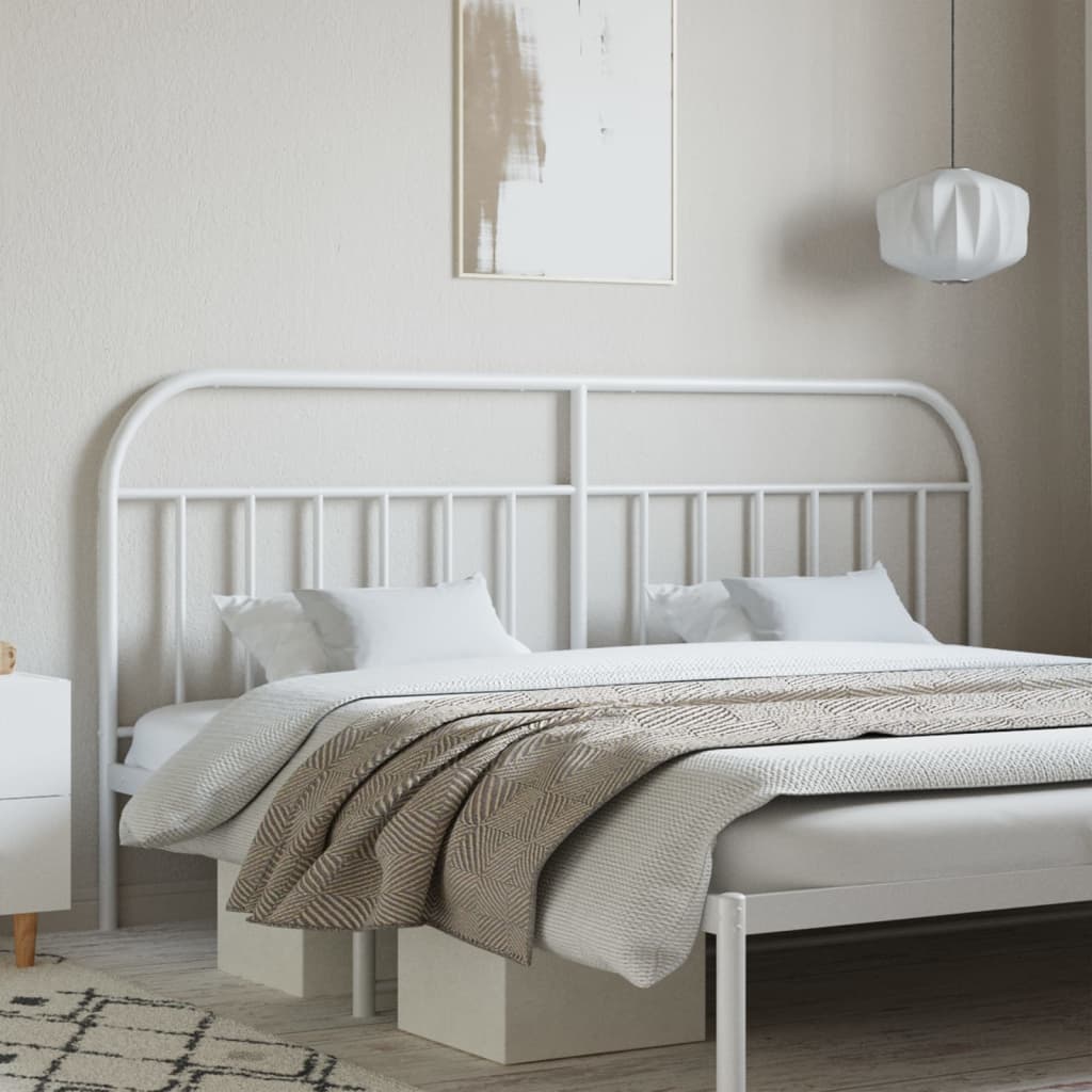 Kopfteil Metall Weiß 193 cm - Pazzar.ch