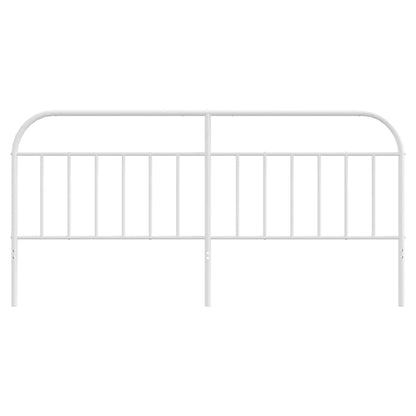 Kopfteil Metall Weiß 200 cm - Pazzar.ch