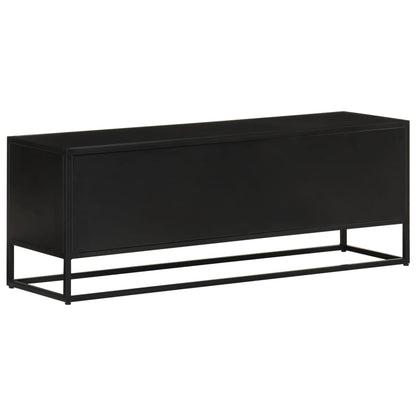 TV-Schrank 110x30x40 cm Massivholz Mango und Eisen - Pazzar.ch