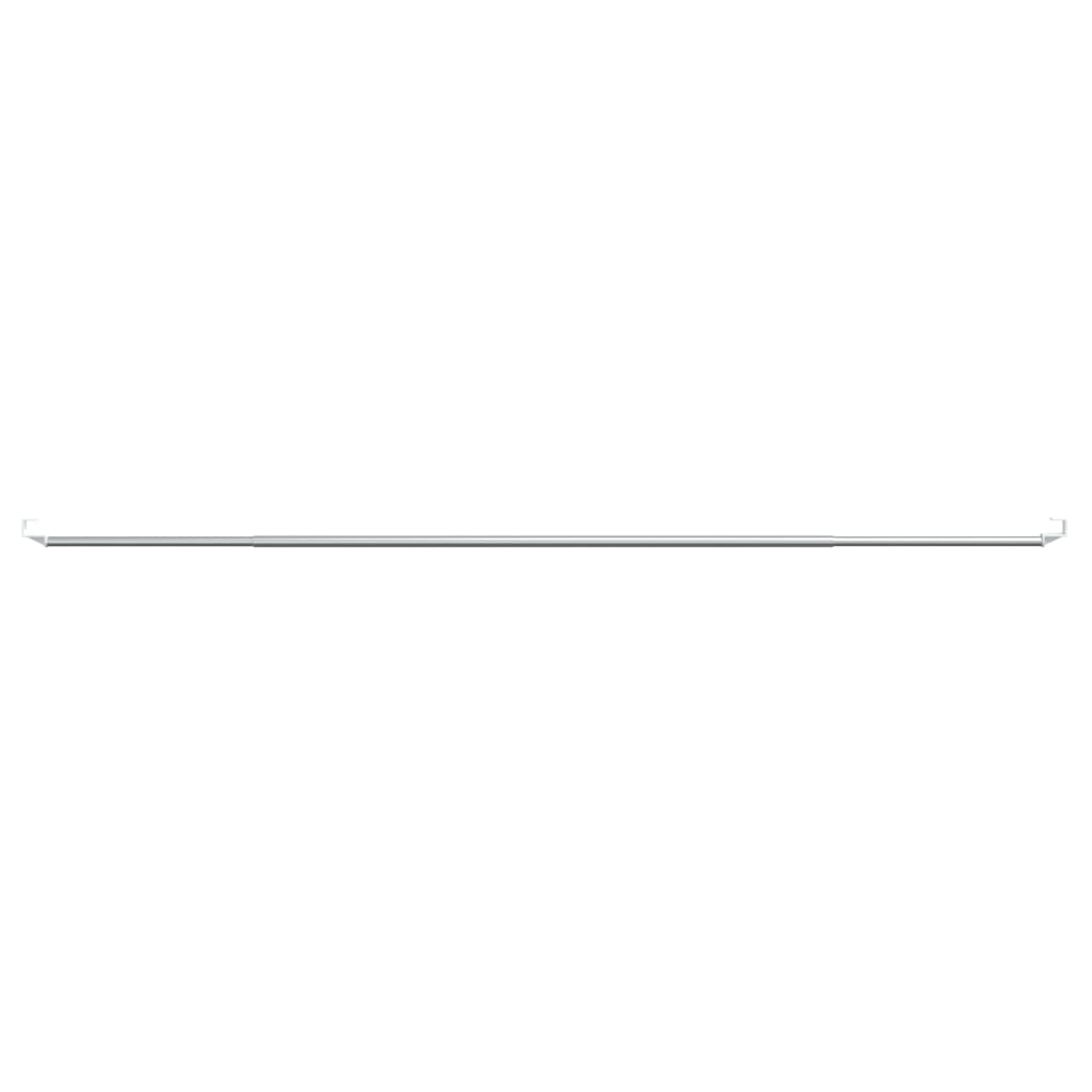 Gardinenstangen 2 Stk. Weiß und Silbern 90-130 cm Aluminium - Pazzar.ch