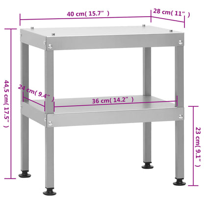 Tisch für Räucherofen 40x28x44,5 cm Verzinkter Stahl - Pazzar.ch