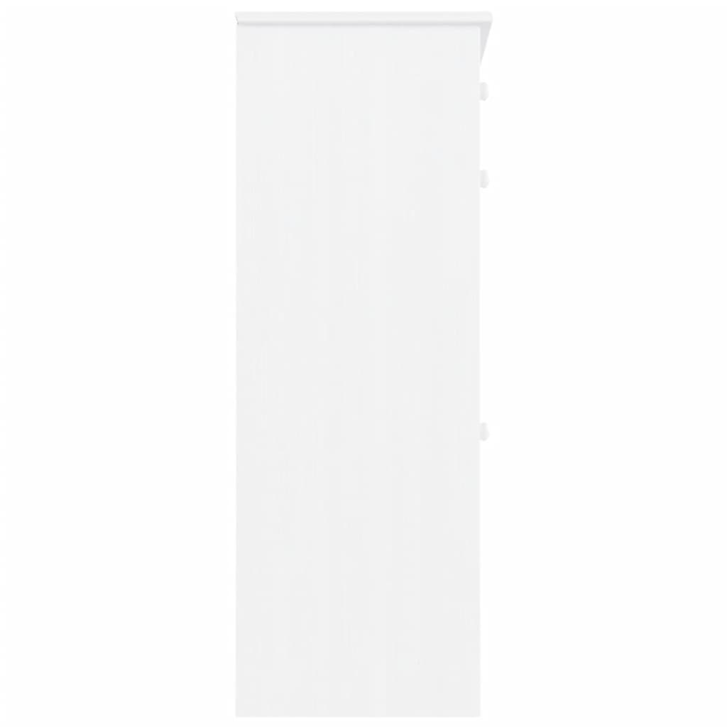 Schuhschrank ALTA Weiß 77x35x96 cm Massivholz Kiefer - Pazzar.ch