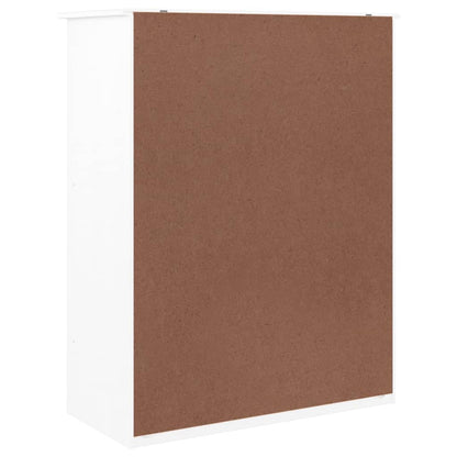 Schuhschrank ALTA Weiß 77x35x96 cm Massivholz Kiefer - Pazzar.ch