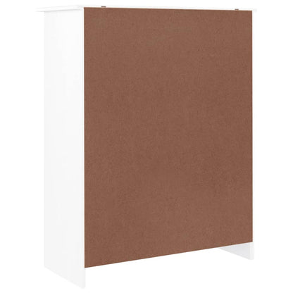 Schuhschrank ALTA Weiß 77x35x96 cm Massivholz Kiefer - Pazzar.ch