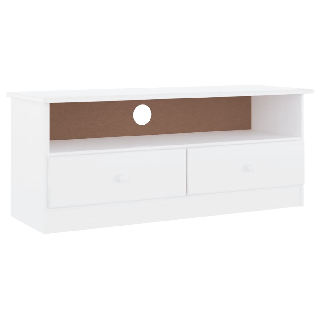 TV-Schrank mit Schubladen ALTA Weiß 100x35x41 cm Kiefernholz - Pazzar.ch