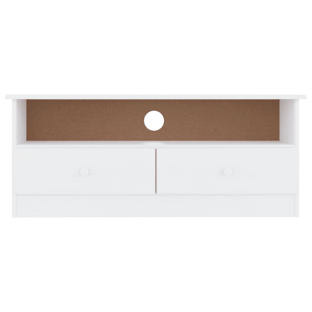 TV-Schrank mit Schubladen ALTA Weiß 100x35x41 cm Kiefernholz - Pazzar.ch