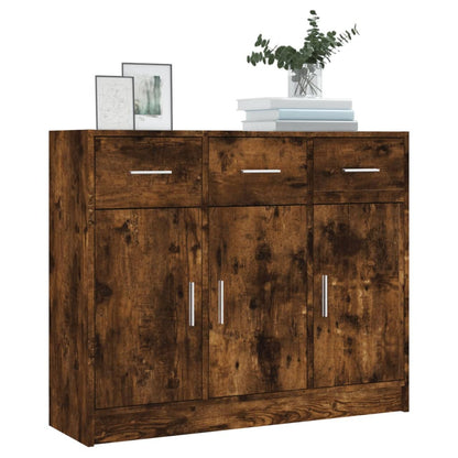 Sideboard Räuchereiche 91x28x75 cm Holzwerkstoff - Pazzar.ch