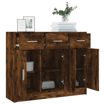 Sideboard Räuchereiche 91x28x75 cm Holzwerkstoff - Pazzar.ch